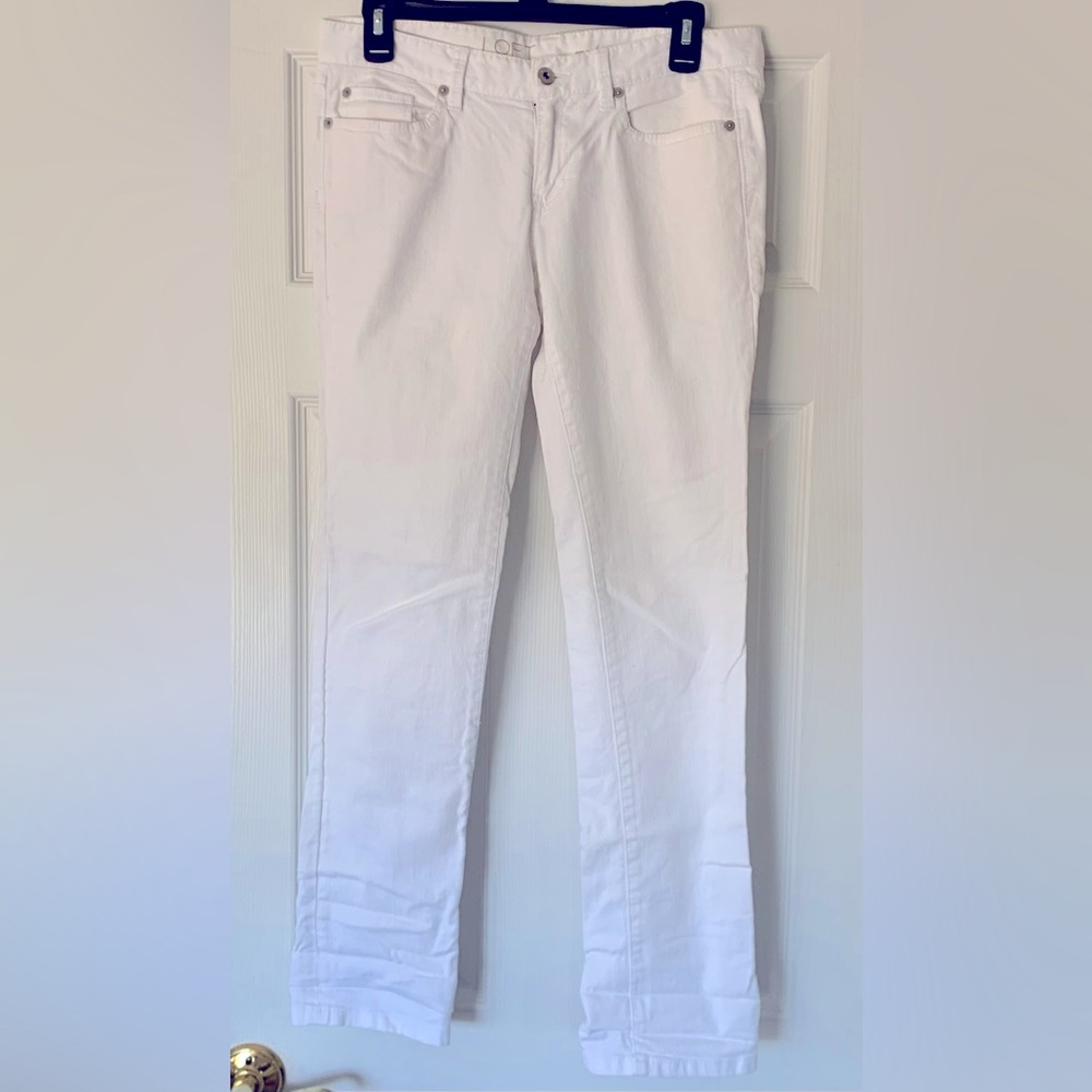 Loft Modern Slim White Jeans
